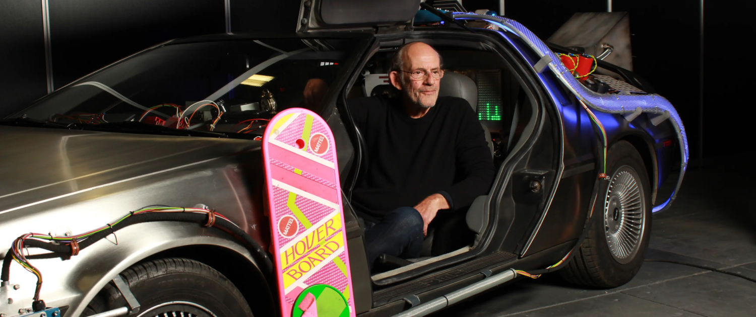 BTTF DeLorian Time Machine - Messe Berlin mit Christopher Lloyd